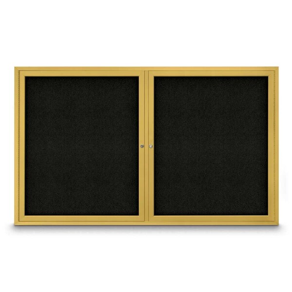 Sliding Door Indoor Enclosed Corkboard, 9